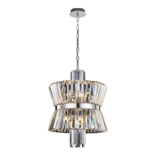 Csillár láncon AURELIA 8xE14/40W/230V króm
