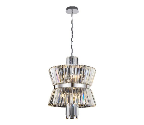 Csillár láncon AURELIA 8xE14/40W/230V króm