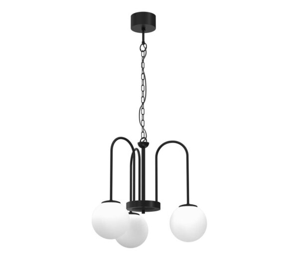 Csillár láncon CAMBRIDGE 3xE14/60W/230V fekete