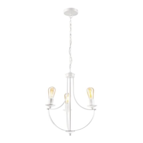 Csillár láncon GINA 3xE27/60W/230V fehér