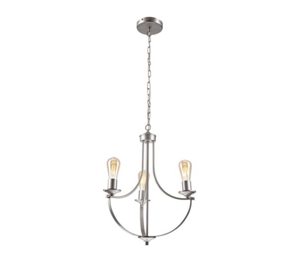 Csillár láncon GINA 3xE27/60W/230V króm