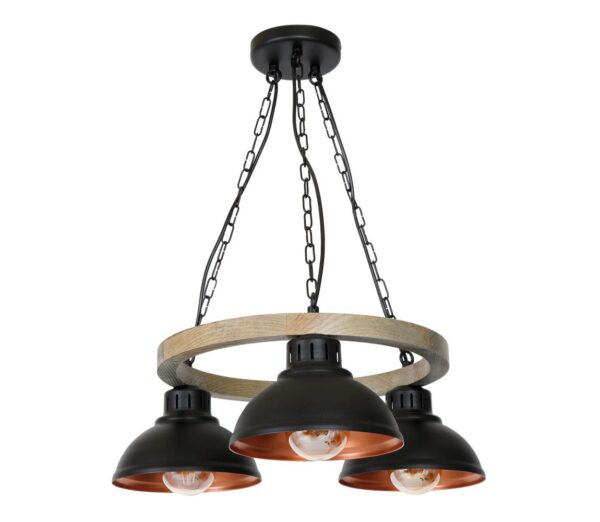 Csillár láncon HAKON 3xE27/60W/230V
