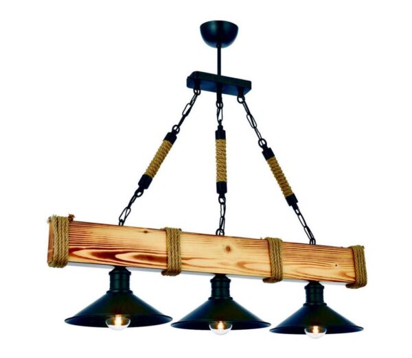 Csillár láncon KUTUK 3xE27/60W/230V