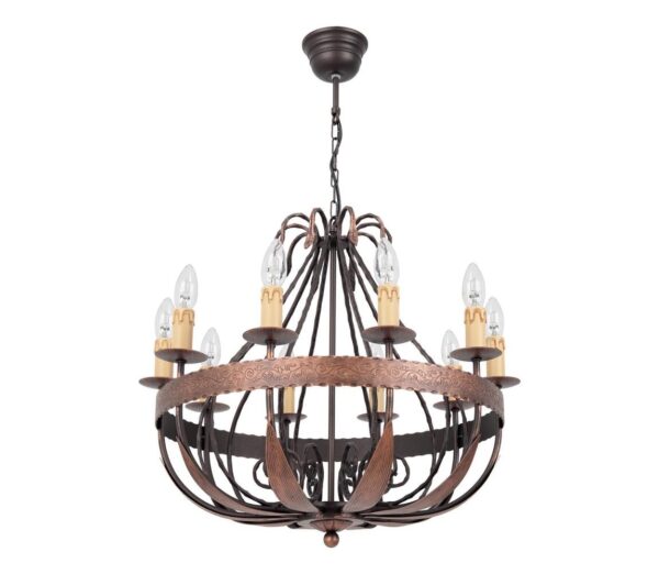 Csillár láncon LOARA 10xE14/60W/230V