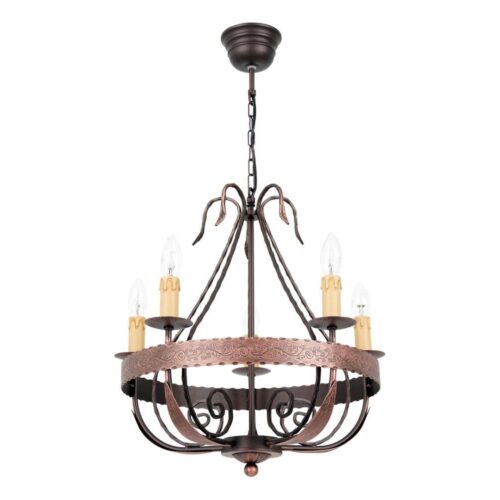 Csillár láncon LOARA 5xE14/60W/230V
