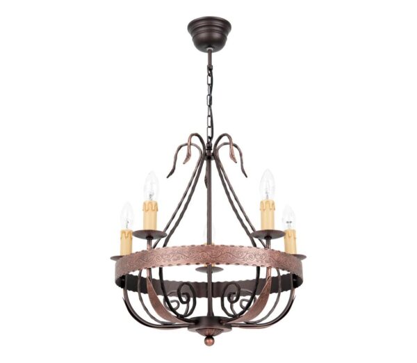 Csillár láncon LOARA 5xE14/60W/230V