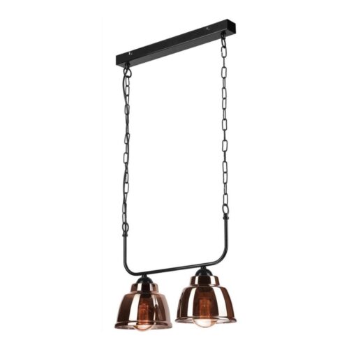 Csillár láncon MARIO 2xE27/60W/230V sárgaréz