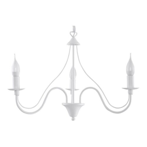 Csillár láncon MINERWA 3 3xE14/40W/230V fehér