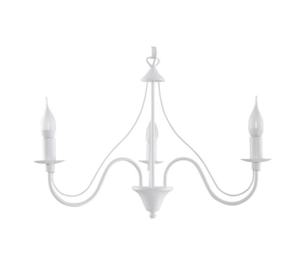 Csillár láncon MINERWA 3 3xE14/40W/230V fehér