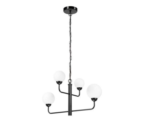 Csillár láncon OSCAR 4xG9/5W/230V fekete