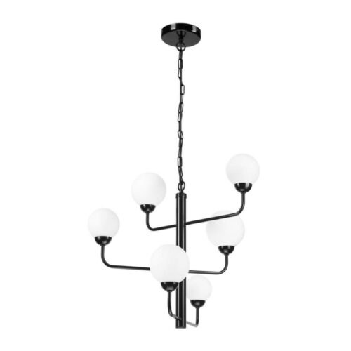 Csillár láncon OSCAR 6xG9/5W/230V fekete