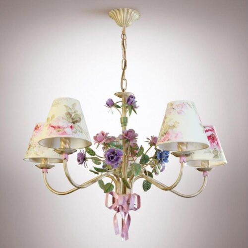 Csillár láncon ROMANCE 5xE14/40W/230V 75 cm