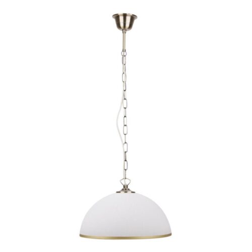 Csillár láncon SUGAR 1xE27/60W/230V fehér/arany