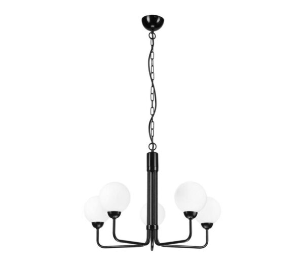 Csillár láncon TIFFY 5xG9/5W/230V fekete