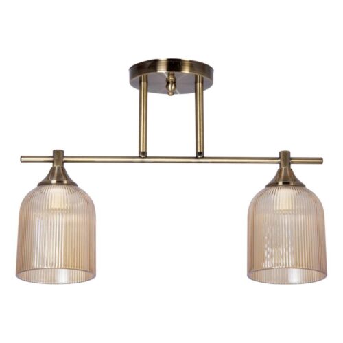 Csillár rúdon 2xE14/60W/230V réz
