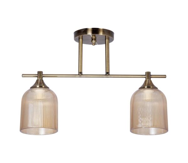 Csillár rúdon 2xE14/60W/230V réz