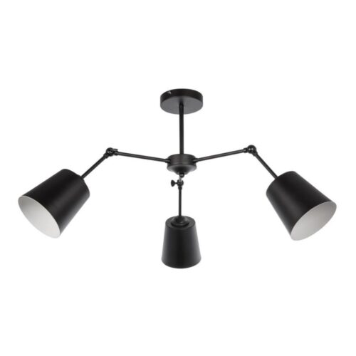 Csillár rúdon 3xE27/60W/230V fekete