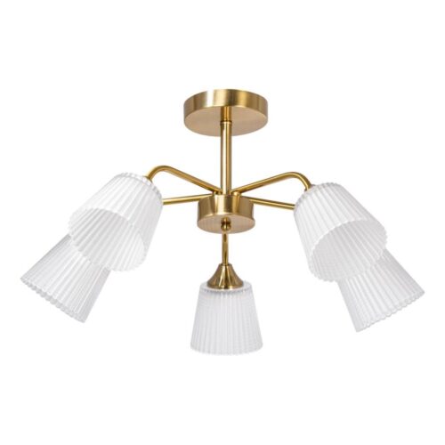 Csillár rúdon 5xE14/60W/230V arany