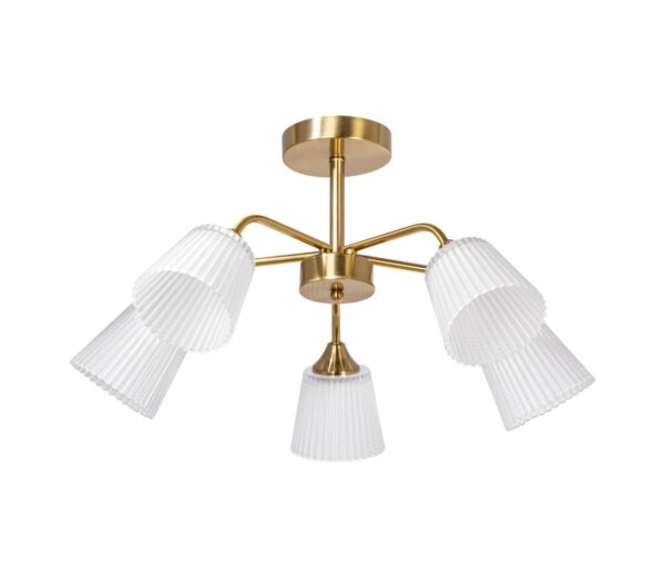 Csillár rúdon 5xE14/60W/230V arany
