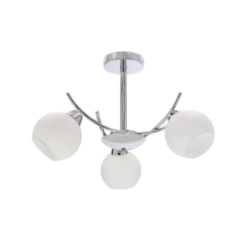 Csillár rúdon AMOS 3xE27/40W/230V fényezett króm