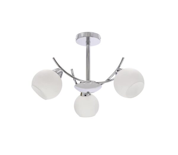 Csillár rúdon AMOS 3xE27/40W/230V fényezett króm