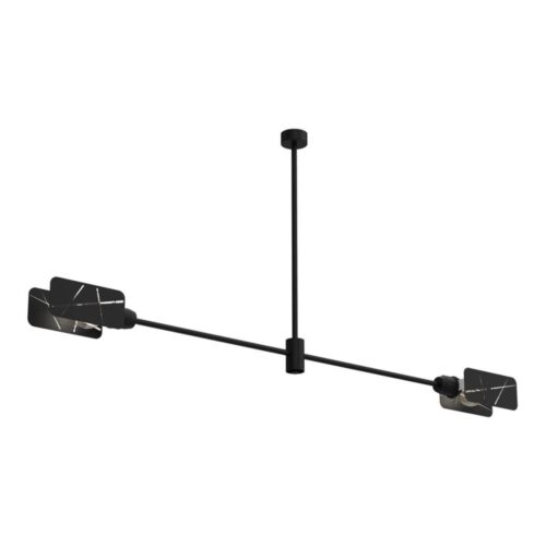 Csillár rúdon ASTRA 2xE27/60W/230V fekete