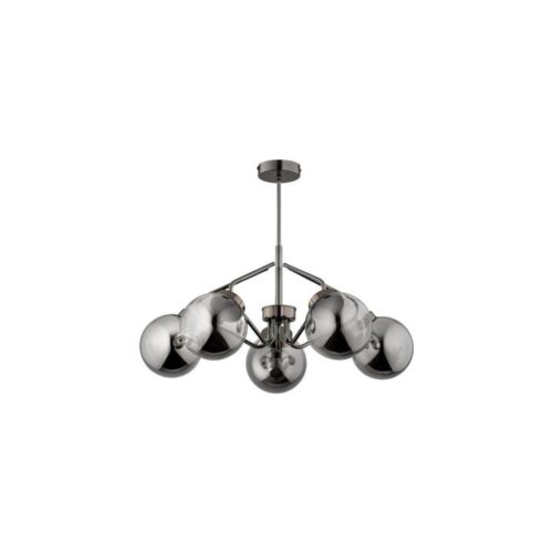Csillár rúdon  BARSUM 5xE14/10W/230V szürke