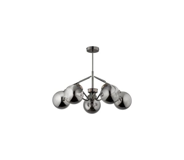 Csillár rúdon  BARSUM 5xE14/10W/230V szürke