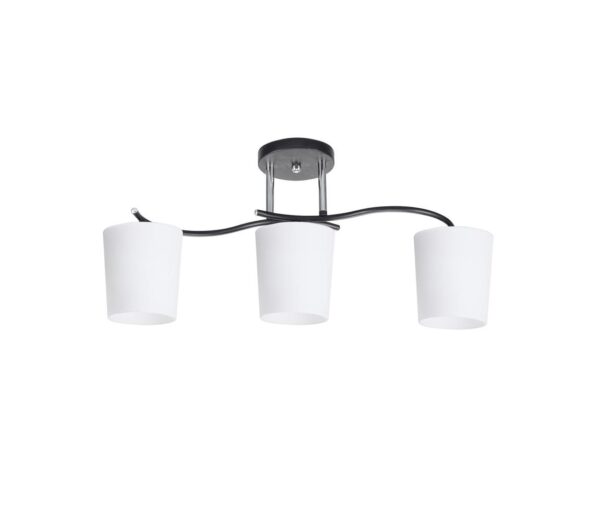 Csillár rúdon ESNYR 3xE27/40W/230V fekete/fehér