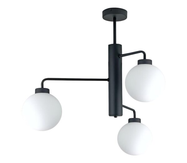 Keter Lighting Csillár rúdon FLEX 3xE27/60W/230V fekete/fehér