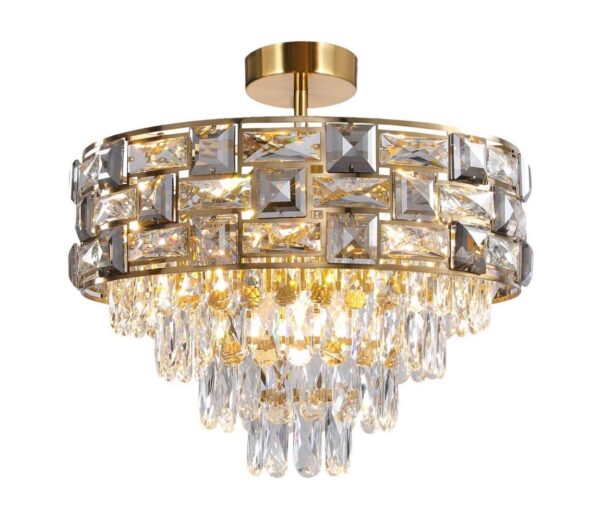 Csillár rúdon LUXURIA 9xE14/40W/230V arany