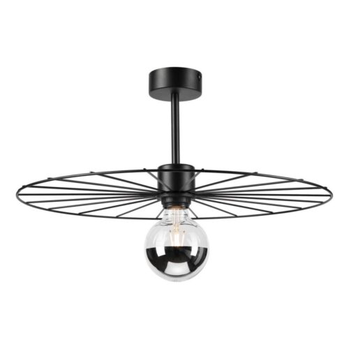 Csillár rúdon MONTANA 1xE27/15W/230V átm. 45 cm fekete
