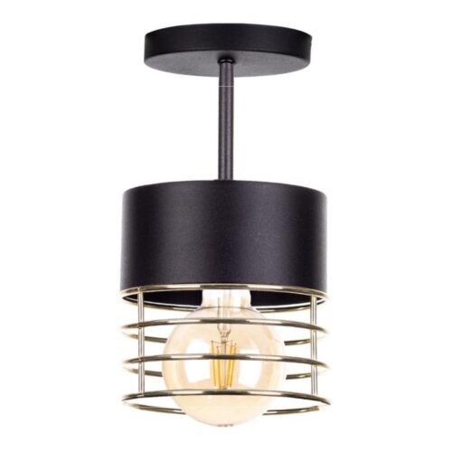 Keter Lighting Csillár rúdon ROY 1xE27/60W/230V fekete