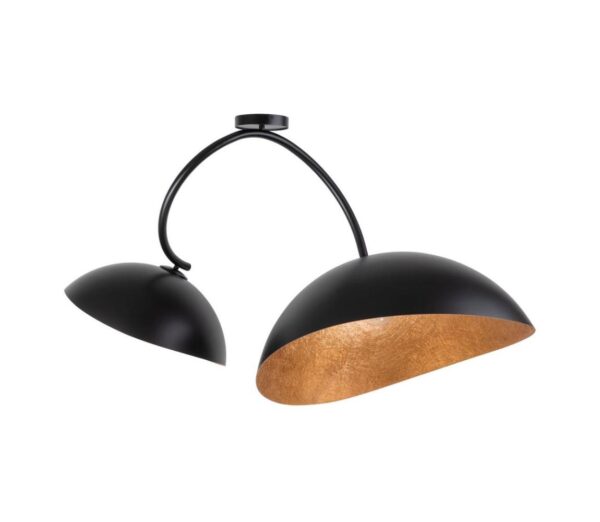 Csillár rúdon SPACE 2xE27/60W/230V fekete/réz
