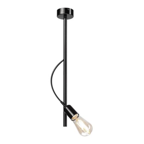 Csillár rúdon TARO 1xE27/60W/230V fekete