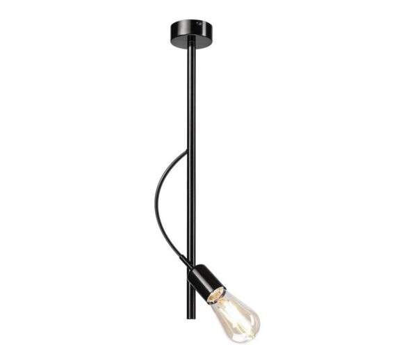 Csillár rúdon TARO 1xE27/60W/230V fekete