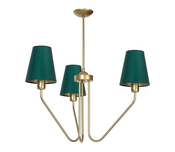 Csillár rúdon VICTORIA 3xE27/60W/230V zöld