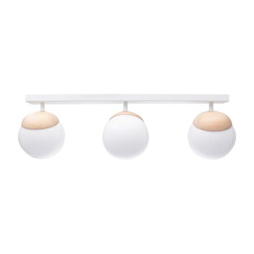 Csillár SFERA WOOD 3xE14/40W/230V fehér
