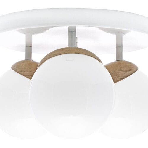 Csillár SFERA WOOD 3xE14/40W/230V fehér