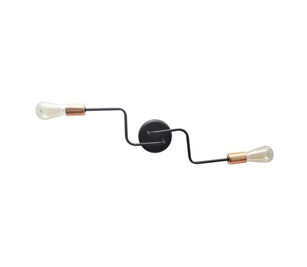 Csillár TUBE 2xE27/15W/230V fekete