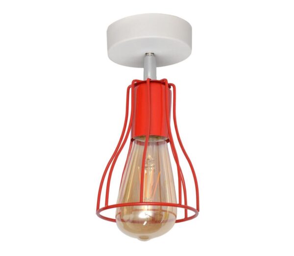 Csillár TUBE II 1xE27/15W/230V piros