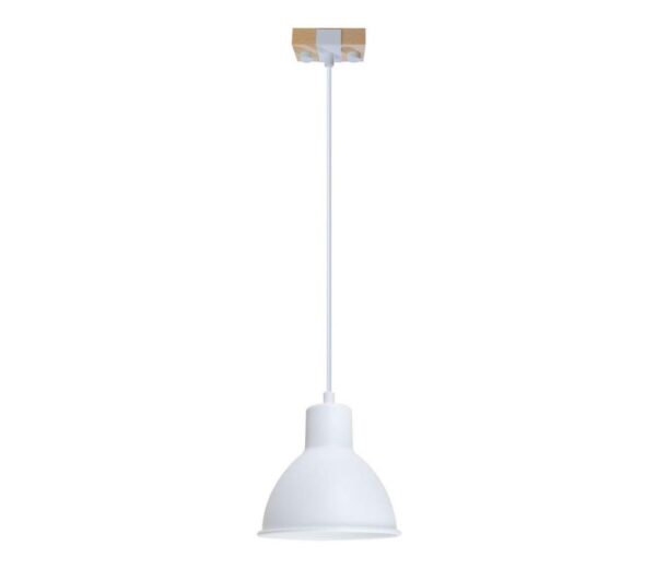 Csillár zsinóron 1xE27/40W/230V fehér