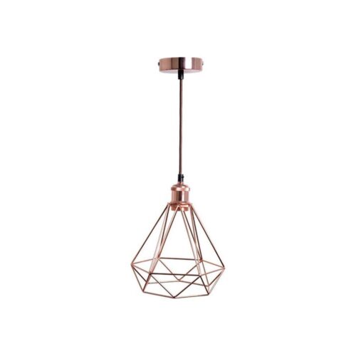 Csillár zsinóron 1xE27/60W/230V átm. 22 cm réz