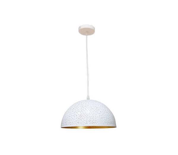 Csillár zsinóron 1xE27/60W/230V átm. 30 cm fehér
