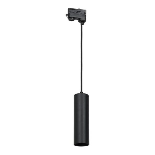 Csillár zsinóron 3 fázisú sínrendszerhez PIPE 1xGU10/25W/230V fekete