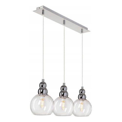 Csillár zsinóron AKSO 3xE14/40W/230V ezüst