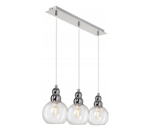 Csillár zsinóron AKSO 3xE14/40W/230V ezüst
