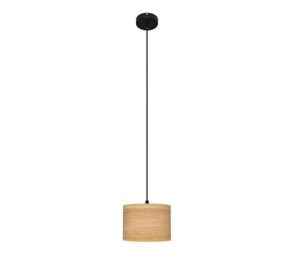 Csillár zsinóron ALBA 1xE27/15W/230V á. 20 cm barna/fekete