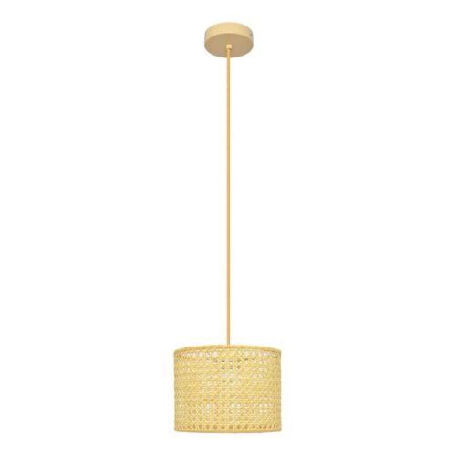 Csillár zsinóron ALBA 1xE27/15W/230V á. 20 cm rattan