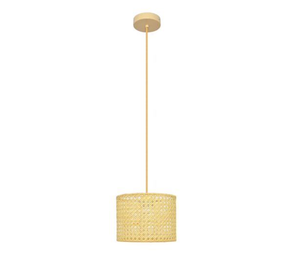 Csillár zsinóron ALBA 1xE27/15W/230V á. 20 cm rattan